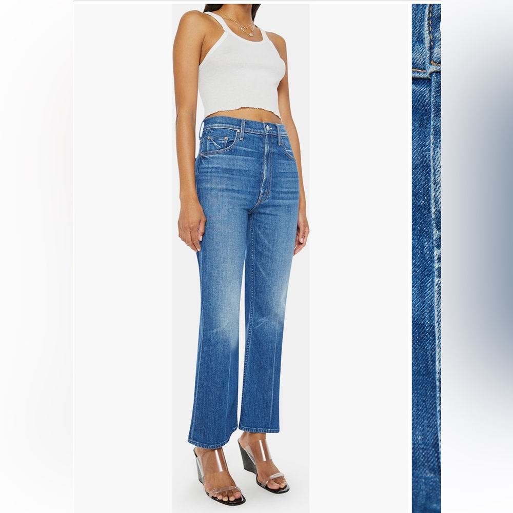 MOTHER denim the scooter ankle bootcut jeans